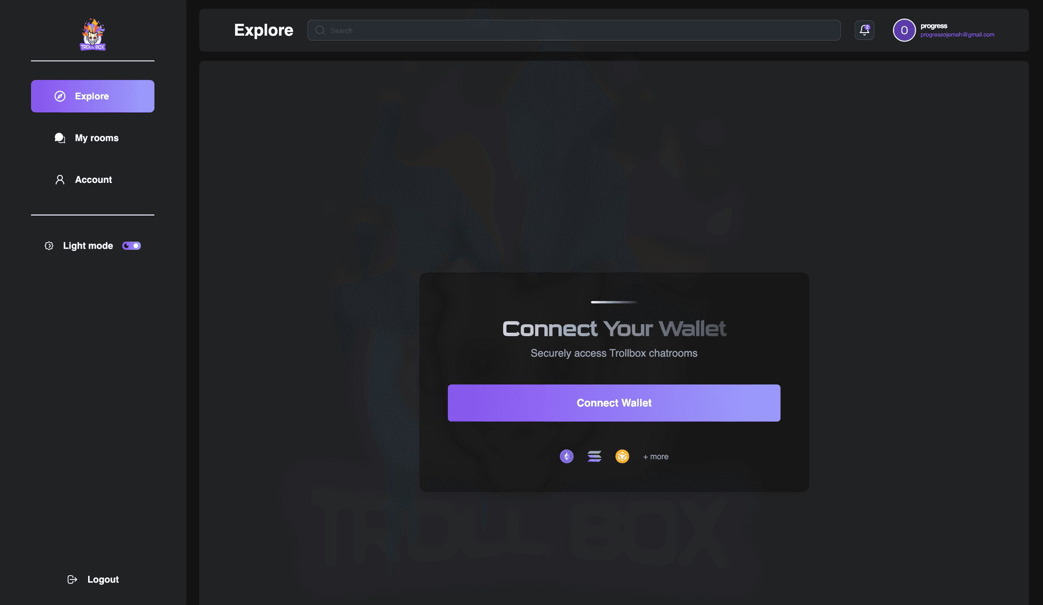 Connect Wallet Page